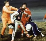 The fight between Cale Yarborough and Donnie Allison