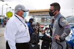 Alex Bowman talks with Rick Hendrick before 2021 NASCAR Cup Race at Homestead Photo NKP