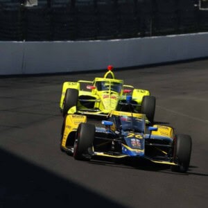 Colton Herta and Simon Pagenaud test at Indianapolis