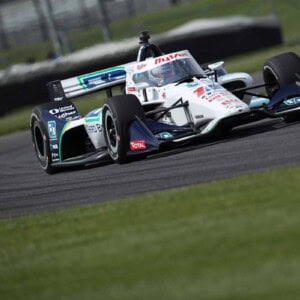 Graham Rahal at the Indianapolis Motor Speedway road course