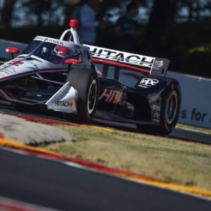 Josef Newgarden practicing at Road America