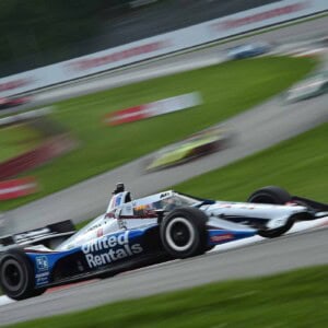 Graham Rahal racing at Mid-Ohio in 2020
