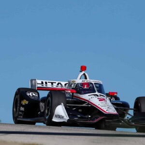 Josef Newgarden Practicing at Road America