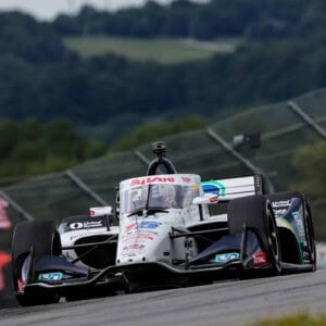 Graham Rahal practicing at Mid-Ohio Sports Car Course