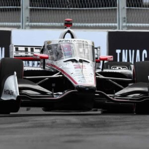 Josef Newgarden on the streets of Nashville