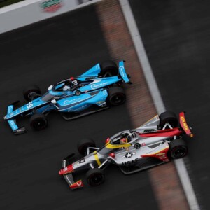 Conor Daly and Max Chilton at Carb Day in 2021