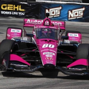 Jack Harvey practicing at the 2021 Grand Prix of Long Beach