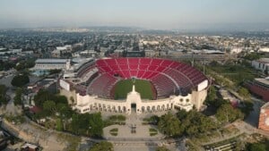 Los Angeles Coliseum, home of the 2022 Clash, NASCAR Cup Series, NASCAR Media