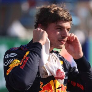 MONZA, ITALY - SEPTEMBER 11: Second place finisher Max Verstappen of Netherlands and Red Bull Racing celebrates in parc ferme during the Sprint ahead of the F1 Grand Prix of Italy at Autodromo di Monza on September 11, 2021 in Monza, Italy. Lars Baron/Getty Images