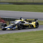 Colton Herta practices for the IndyCar raceat Barber Motorsports Park in 2022