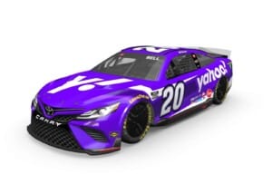 2022 Martinsville NASCAR Cup Series Yahoo car for Christopher Bell, Joe Gibbs Racing