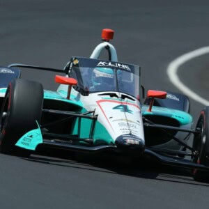 Dalton Kellett practices for the 106th Indianapolis 500