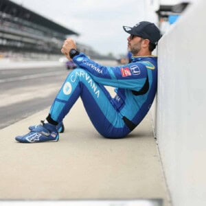 Jimmie Johnson focusing at 2022 Indianapolis 500 qualifying