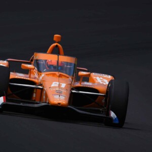 Rinus VeeKay practices for the 2022 Indianapolis 500
