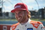 Mason Filippi after winning the TCR class pole for the Tioga Downs Casino Resort 120 at Watkins Glen International, 6/24/2022 (Photo: Phil Allaway)