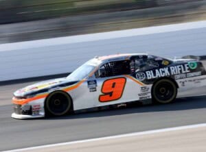 Noah Gragson, driver of the #9 Bass Pro Shops/TrueTimber/BRCC Chevrolet, drives during practice for the NASCAR Xfinity Series Crayon 200 at New Hampshire Motor Speedway on July 15, 2022 in Loudon, New Hampshire. (Photo by James Gilbert/Getty Images)