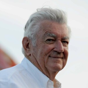 DAYTONA BEACH, FL - JULY 05: Grand Marshal Bobby Allison addresses the crowd prior to the NASCAR Nationwide Series Subway Firecracker 250 at Daytona International Speedway on July 5, 2013 in Daytona Beach, Florida. (Photo by Jared C. Tilton/NASCAR via Getty Images)