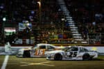 2023 ARCA Elko side-by-side racing - Venturini Motorsports teammates Sean Hingorani, No. 15 Toyota, and Conner Jones, No. 25 Toyota (Credit: David Berding/ARCA Racing used with permission)