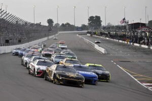 2023 Cup WWT Gateway Kyle Busch, No. 8 Richard Childress Racing Chevrolet, leads the field at the race start (Credit: Jeff Curry/Getty Images via NASCAR Media)