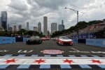 2024 Cup Chicago street pack racing - Ty Gibbs, No. 54 Joe Gibbs Racing Toyota, and Kyle Larson, No. 5 Hendrick Motorsports Chevrolet (Credit: Jared C. Tilton/Getty Images via NASCAR Media)