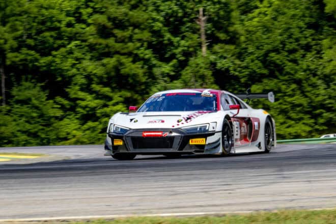 Johnny O'Connell during GT America practice at VIRginia International Raceway, 7/19/2024 (Photo: Brian Cleary/SRO Motorsports Group)