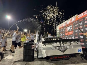 Ronnie Bassett Jr Cars Tour Victory Lane Hickory Motor Speedway July Throwback 2024 Folsom