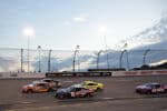2024 Cup Richmond II pack racing VI - Daniel Suarez, No. 99 Trackhouse Racing Chevrolet, and Kyle Busch, No. 8 Richard Childress Racing Chevrolet (Credit: NKP)