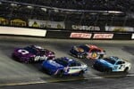 Alex Bowman Kyle Larson pack racing at Bristol, NKP