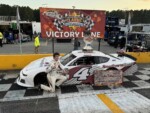 Parker Eatmon in victory after winning the Thanksgiving Classic at Southern National Motorsports Park, 11/30/2024 (Photo: Chase Folsom)