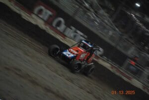 Tyler Courtney on Friday night at the 2025 Chili Bowl.
