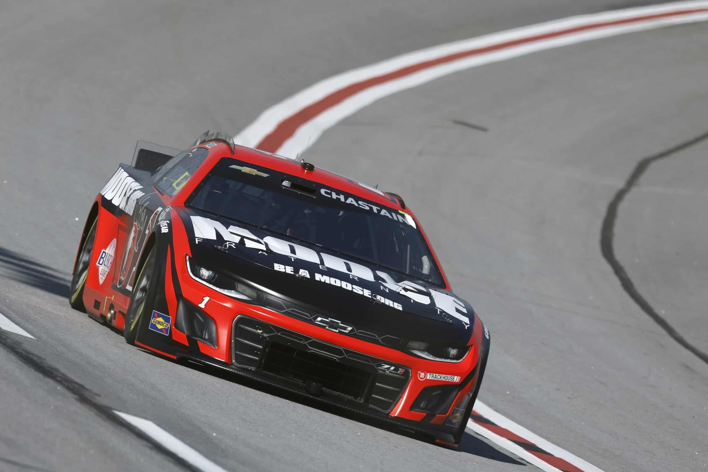 #1: Ross Chastain, Trackhouse Racing, Moose Fraternity Chevrolet