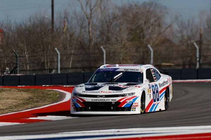 Connor Zilisch during practice for the Focused Health 250 at Circuit of the Americas, 2/28/2025 (Photo: Nigel Kinrade Photography)