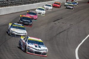 2025 ARCA East Rockingham pack racing - Brent Crews, No. 81 Joe Gibbs Racing Toyota (Credit: Ted Malinowski/ARCA Racing used with permission)