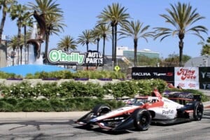 Kyle Kirkwood drives for Andretti Global at the NTT IndyCar Series Grand Prix of Long Beach
