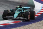 SPIELBERG, AUSTRIA - JUNE 27: Lance Stroll of Canada driving the (18) Aston Martin F1 Team AMR25 Mercedes on track during practice ahead of the F1 Grand Prix of Austria at Red Bull Ring on June 27, 2025 in Spielberg, Austria. (Photo by Steven Tee/LAT Images) 2222440818 Colour Image, Horizontal, sport, motorsport, formula one racing