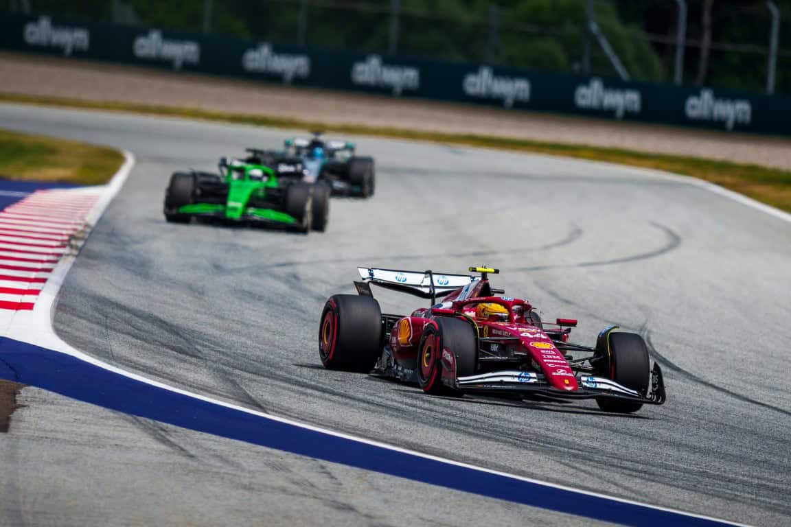 Lewis Hamilton performs during the FIA Formula1 World Championship at the Red Bull Ring in Spielberg, Austria on June 27, 2025 // Philip Platzer / Red Bull Ring // SI202506270870 // Usage for editorial use only //