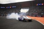 2025 Cup Mexico City Shane van Gisbergen, No. 88 Trackhouse Racing Chevrolet, burnout II (Credit: Chris Graythen/Getty Images via NASCAR Media)