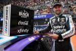 2025 Cup Mexico City Shane van Gisbergen winner sticker (Credit: Chris Graythen/Getty Images via NASCAR Media)