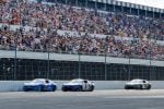 2025 Cup Pocono pack racing III - Ryan Preece, No. 60 RFK Racing Ford, Chase Elliott, No. 9 Hendrick Motorsports Chevrolet, and Austin Dillon, No. 3 Richard Childress Racing Chevrolet (Credit: David Rosenblum/NKP)