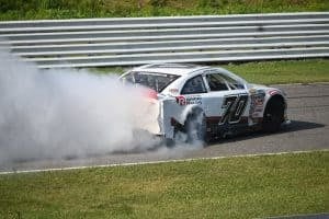 Thomas Annunziata celebrates his victory in the ARCA Menards Series Lime Rock Park 100, 6/28/2025 (Photo: Phil Allaway)