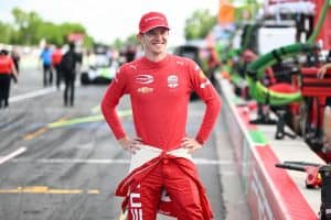 Callum Ilott on pit road at Road America.