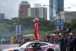 Shane Van Gisbergen, driver of the #88 WeatherTech Chevrolet, and crew celebrate after winning the NASCAR Cup Series Grant Park 165 at Chicago Street Course on July 06, 2025 in Chicago, Illinois. (Photo by James Gilbert/Getty Images)