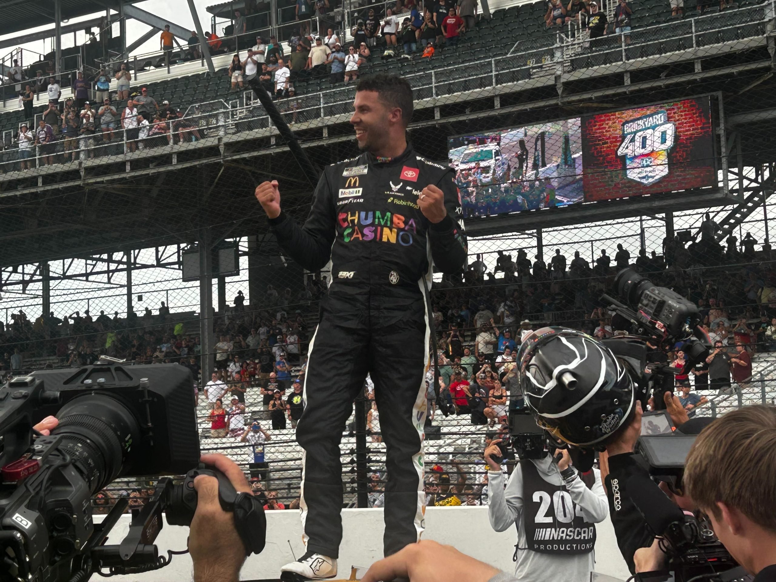 Bubba Wallace Saves Enough Gas to Win Brickyard 400