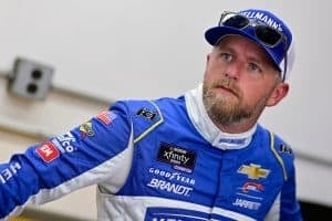 Justin Allgaier Wrecks Out at Indianapolis After Contact with Kyle Larson 