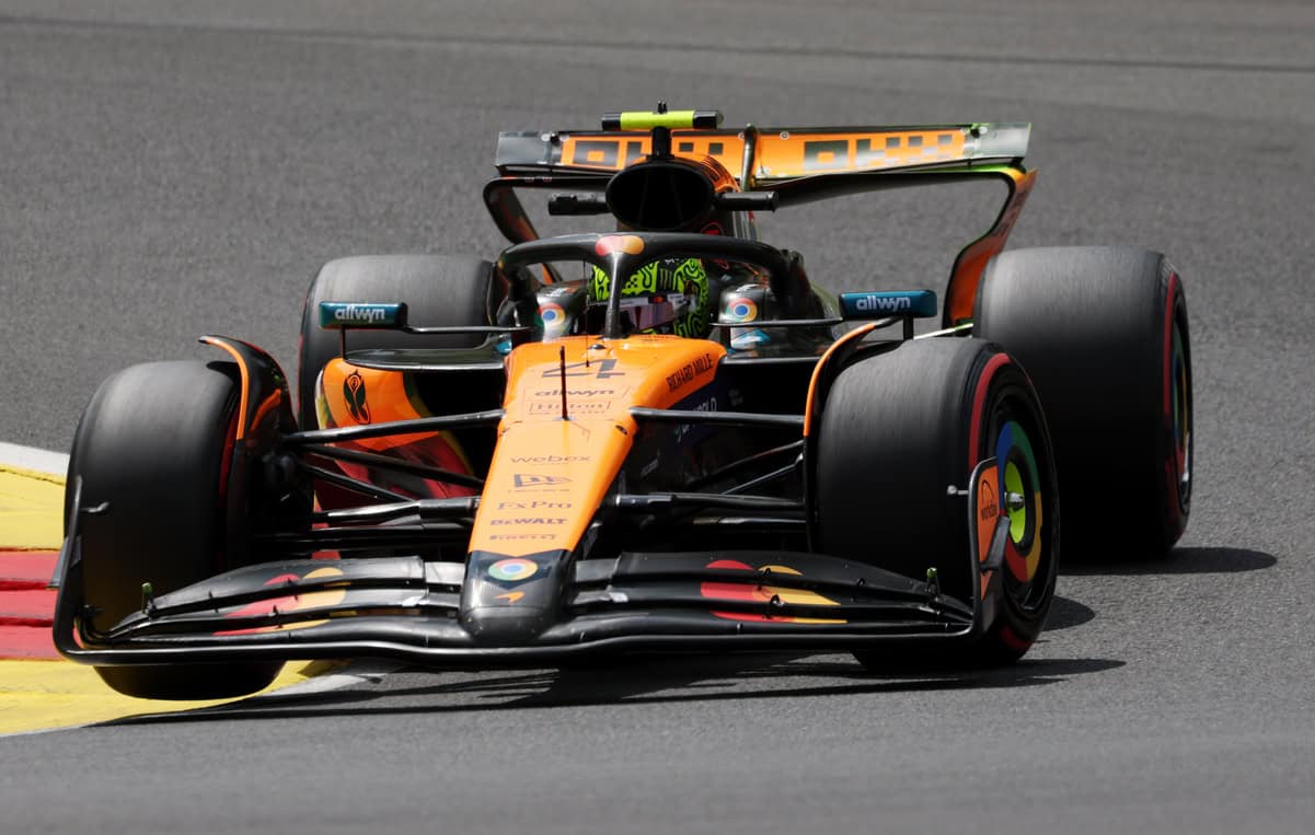 Lando Norris Takes Belgian Grand Prix Pole, McLaren Locks Up Front Row