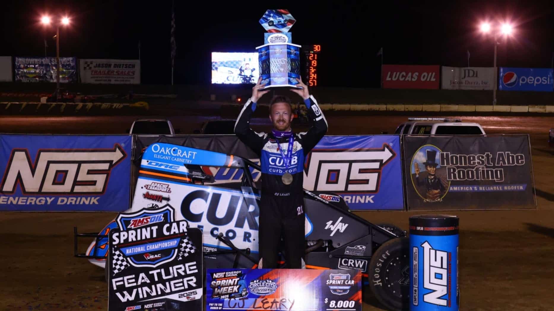 CJ Leary Holds off Mitchel Moles for Circle City Raceway Win