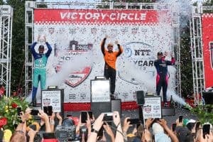 Rinus VeeKay & Kyffin Simpson Fill an Unusual IndyCar Podium in Toronto