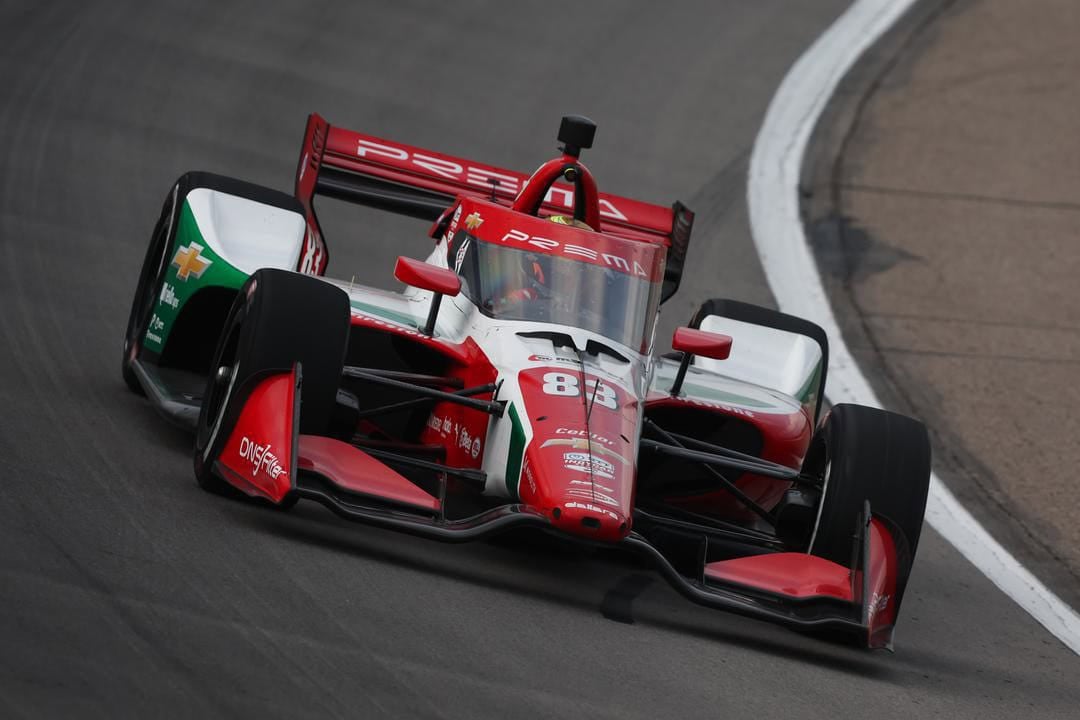 PREMA Racing's Robert Shwartzman during the NTT IndyCar Series' Iowa doubleheader.