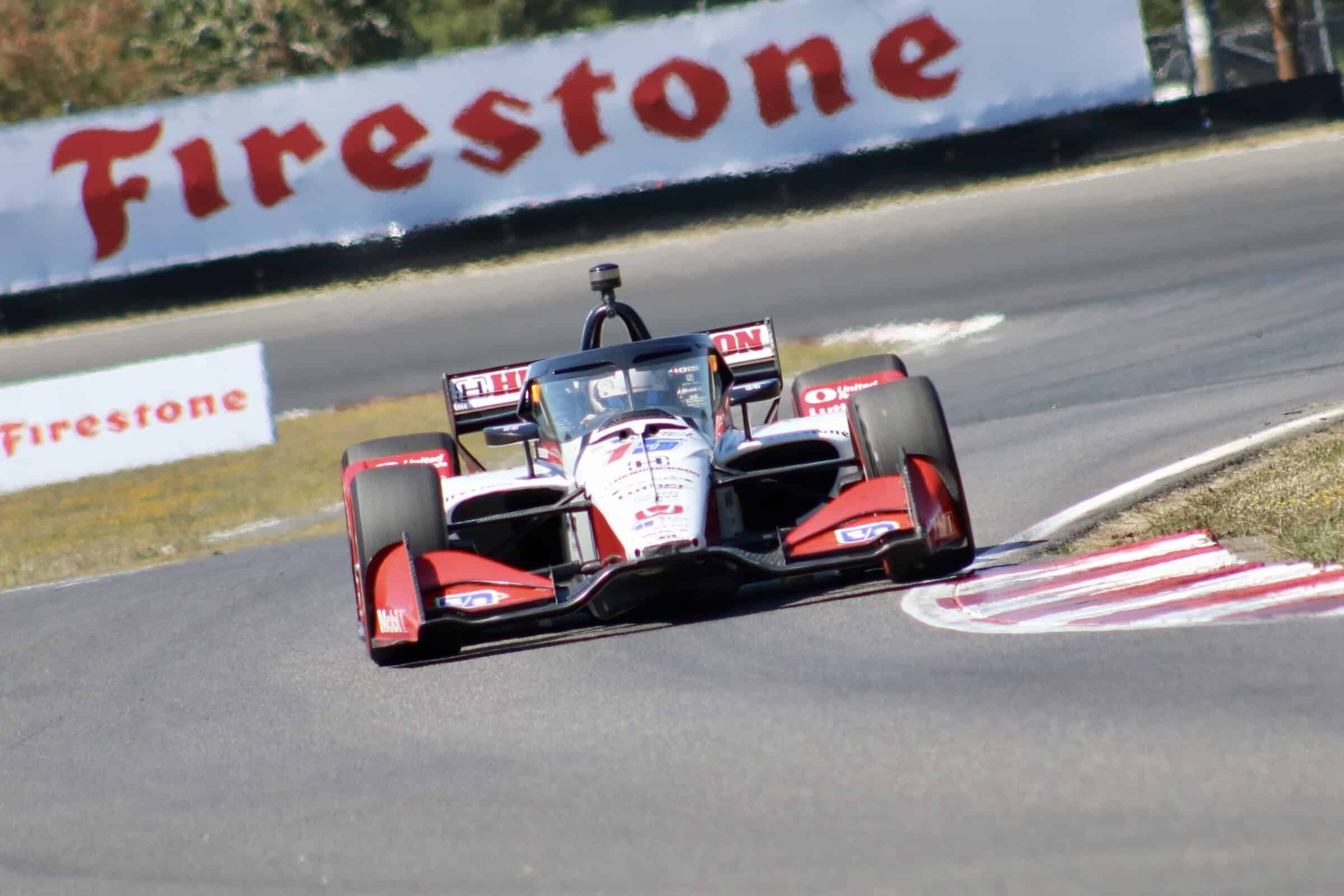Graham Rahal at the 2025 BITNILE Grand Prix of Portland.