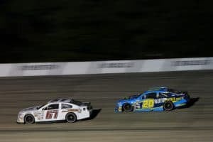 2025 ARCA Madison racing - Shane Backes, No. 67 Maples Motorsports Chevrolet, and Lawless Alan, No. 20 Venturini Motorsports Toyota (Credit: Aaron Gash/ARCA Racing used with permission)